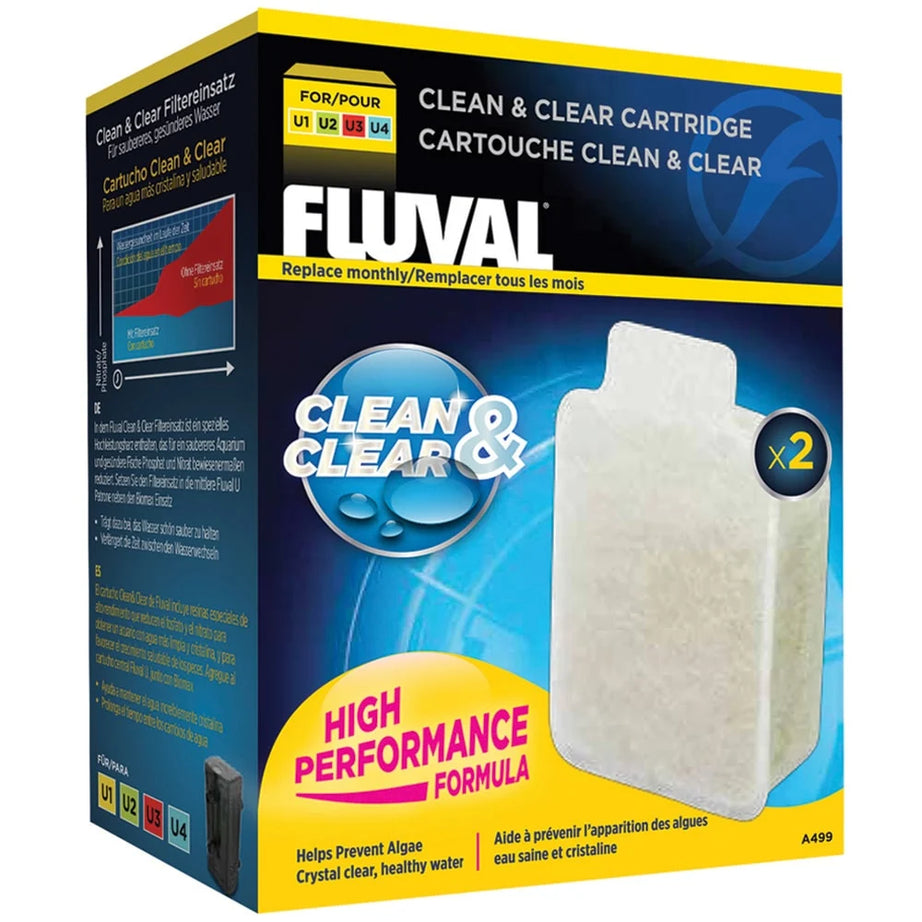 Fluval Clean & Clear Cartridge for U1/U2/U3/U4 filters Filter Media Fluval
