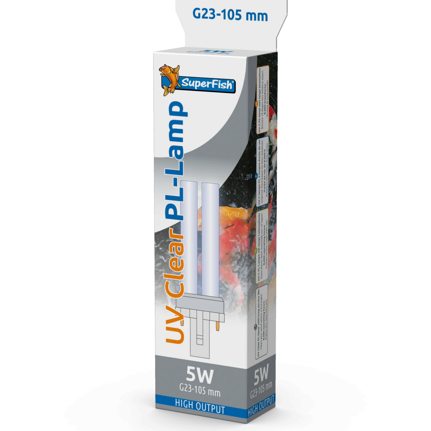 SuperFish G23-UV Replacement Lamps Pond UV Bulb SuperFish 5 watt 105mm