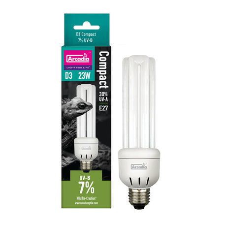 Arcadia Arcadia D3+ Compact Bulb, 7% Reptile UVB Arcadia