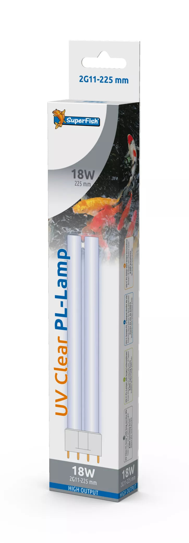 SuperFish 2G11-UV Replacement Lamps Pond UV Bulb SuperFish 18 watt 225mm