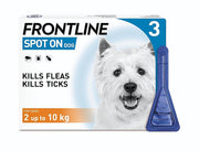 Frontline Spot On Dog 2-10kg x3 Frontline