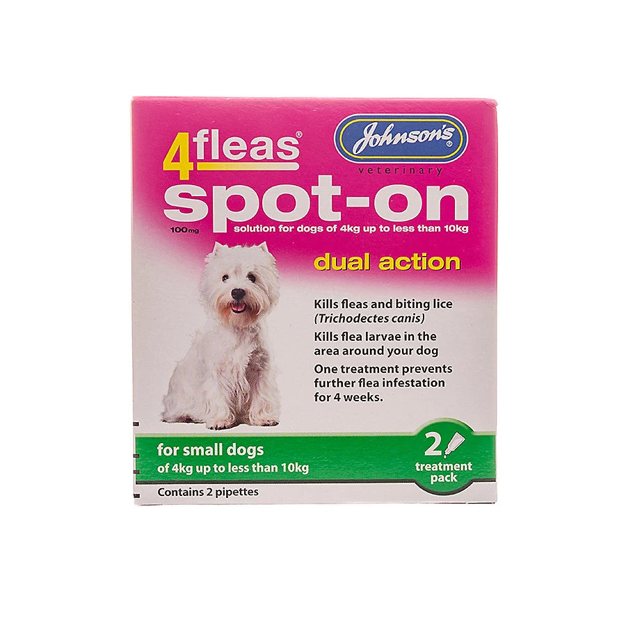 4fleas Spot on Dog 4-10kg x2 4fleas