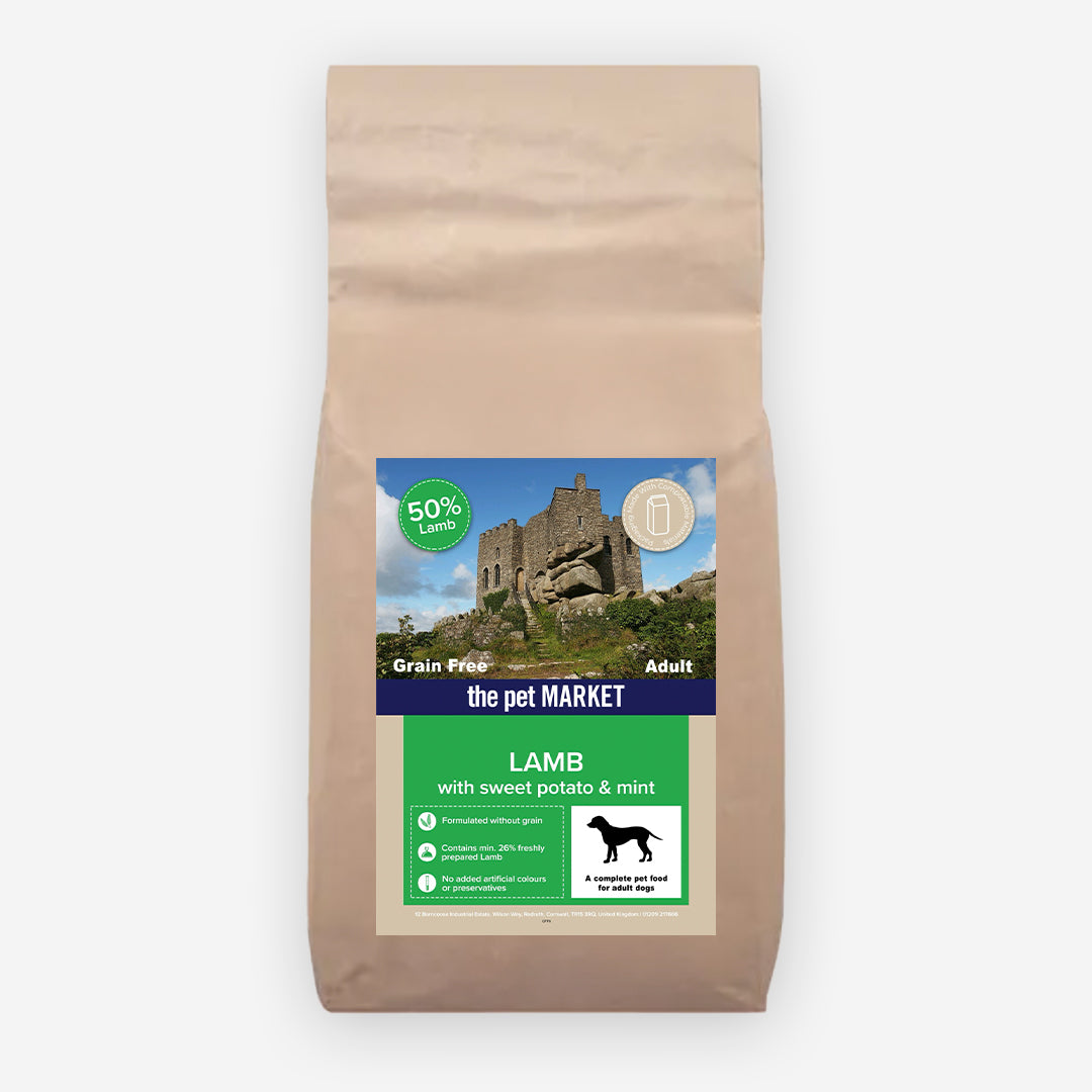 Grain Free Adult Dog Lamb Dry Complete kibble the Pet MARKET