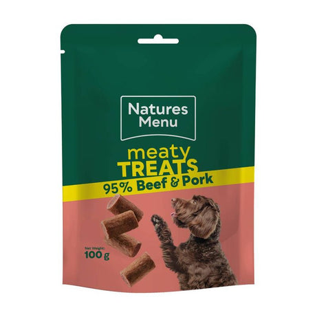 Natures Menu Real Meaty Treats Dog Treat Natures Menu Beef & Pork 60g