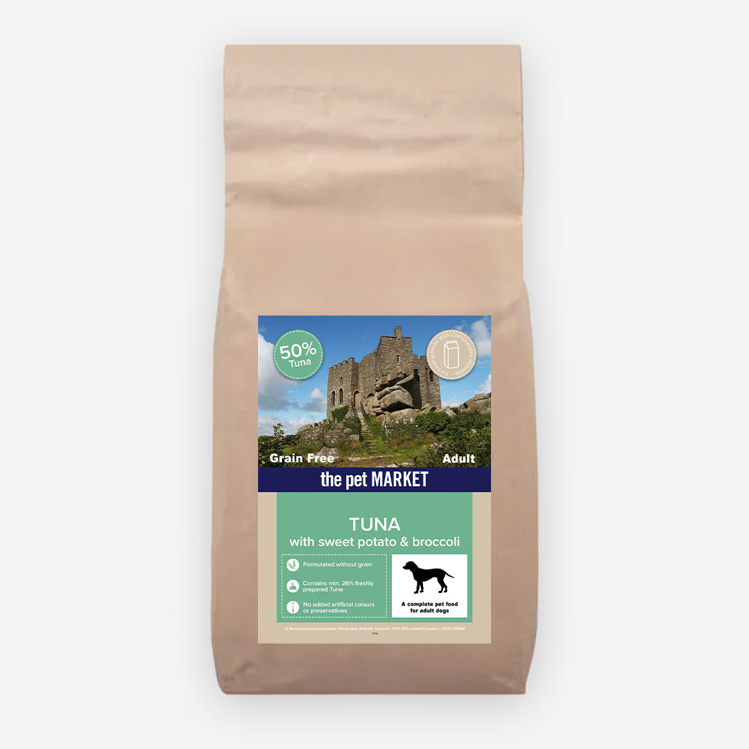 Grain Free Adult Dog Tuna Dry Complete kibble the Pet MARKET