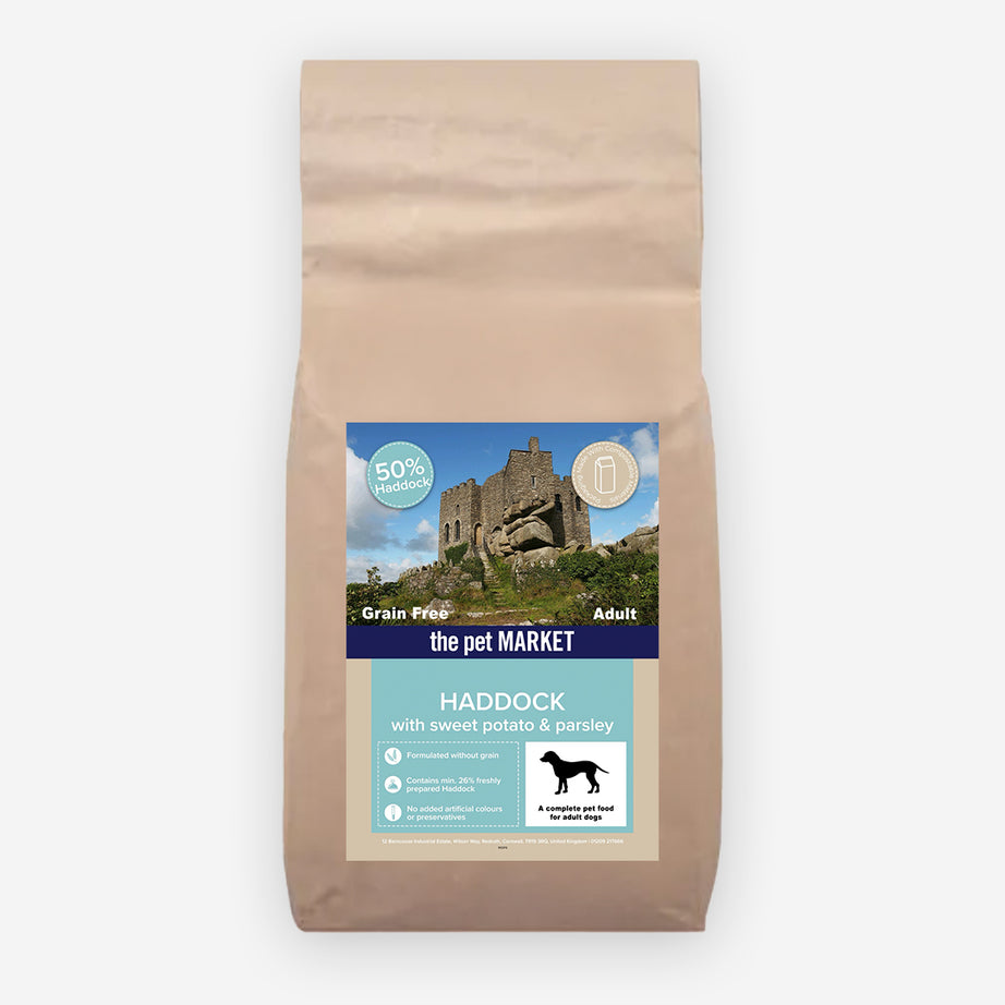 Grain Free Adult Dog Haddock Dry Complete kibble the Pet MARKET