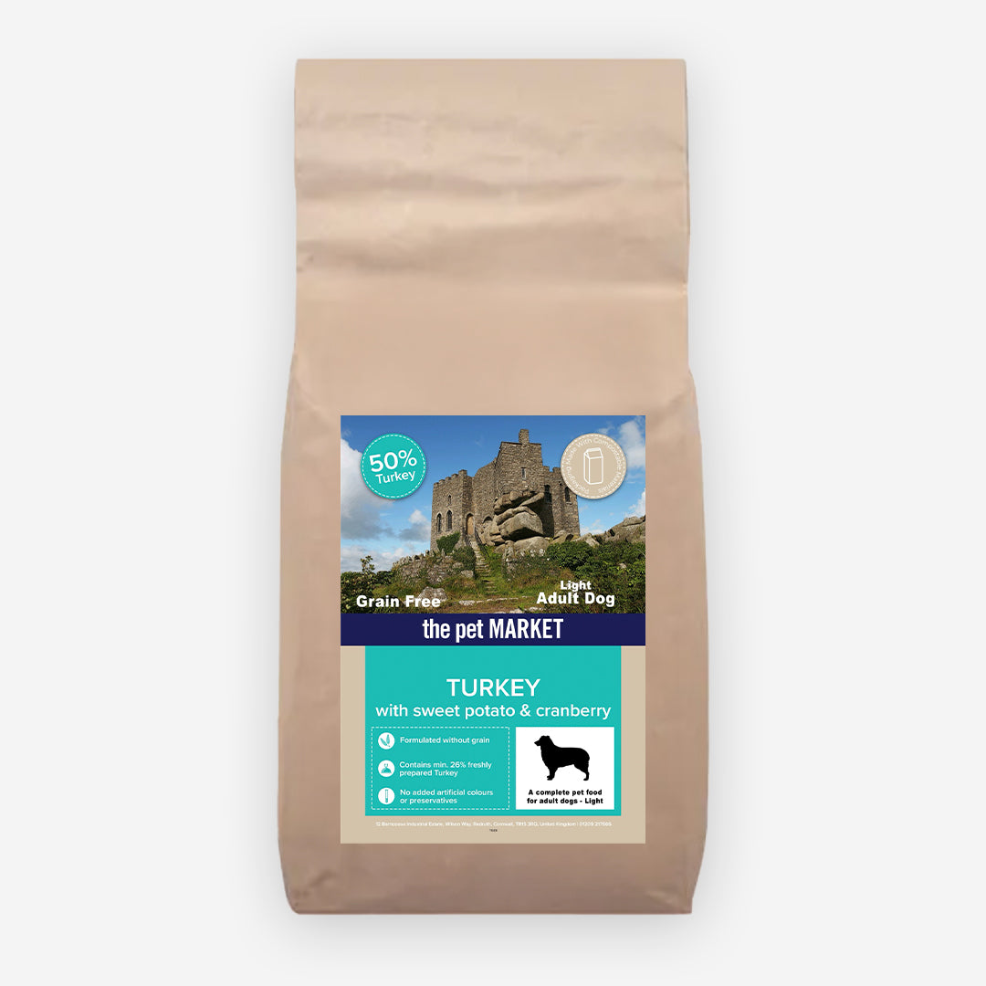 Grain Free Light Adult Dog Turkey Dry Complete kibble the Pet MARKET