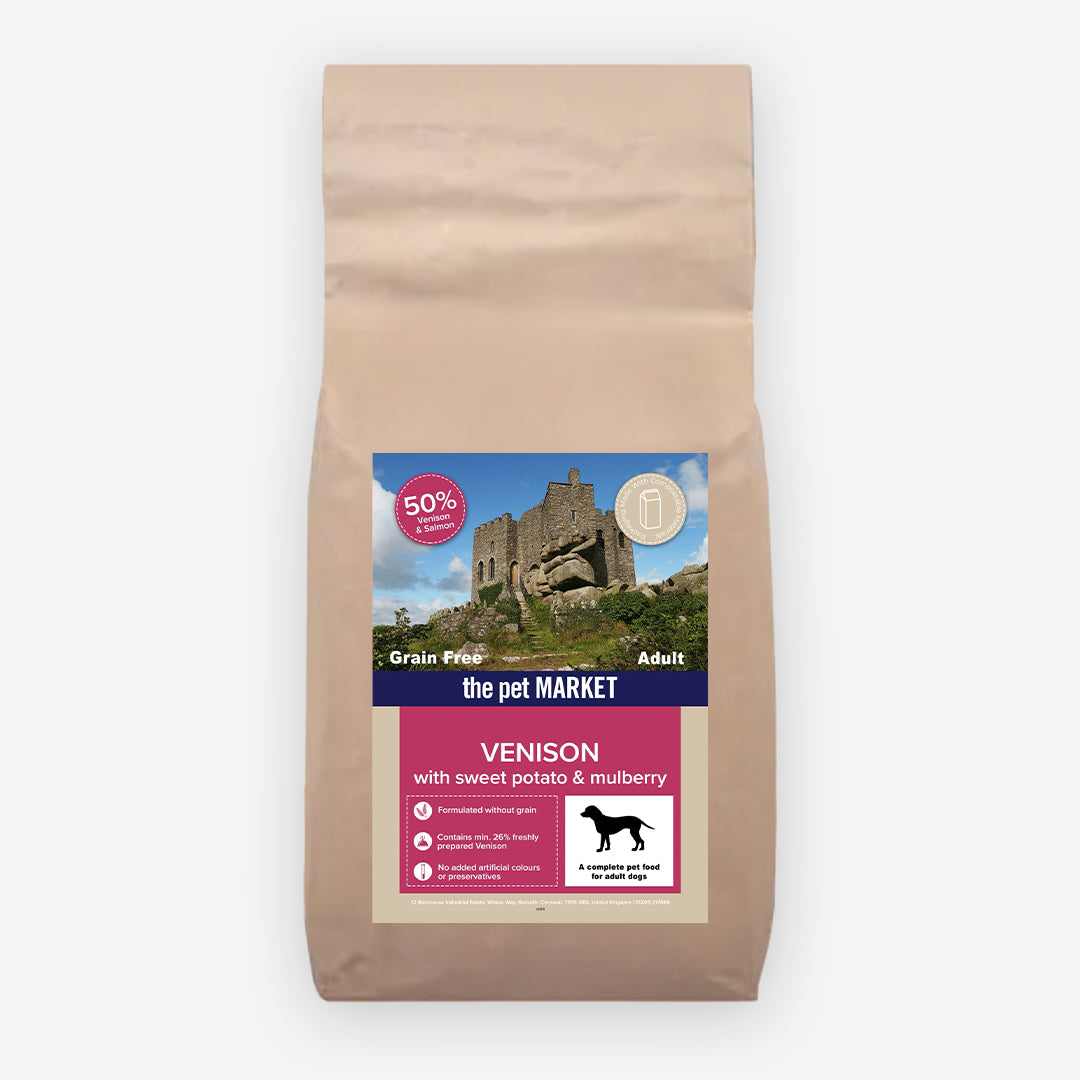 Grain Free Adult Dog Venison Dry Complete kibble the Pet MARKET