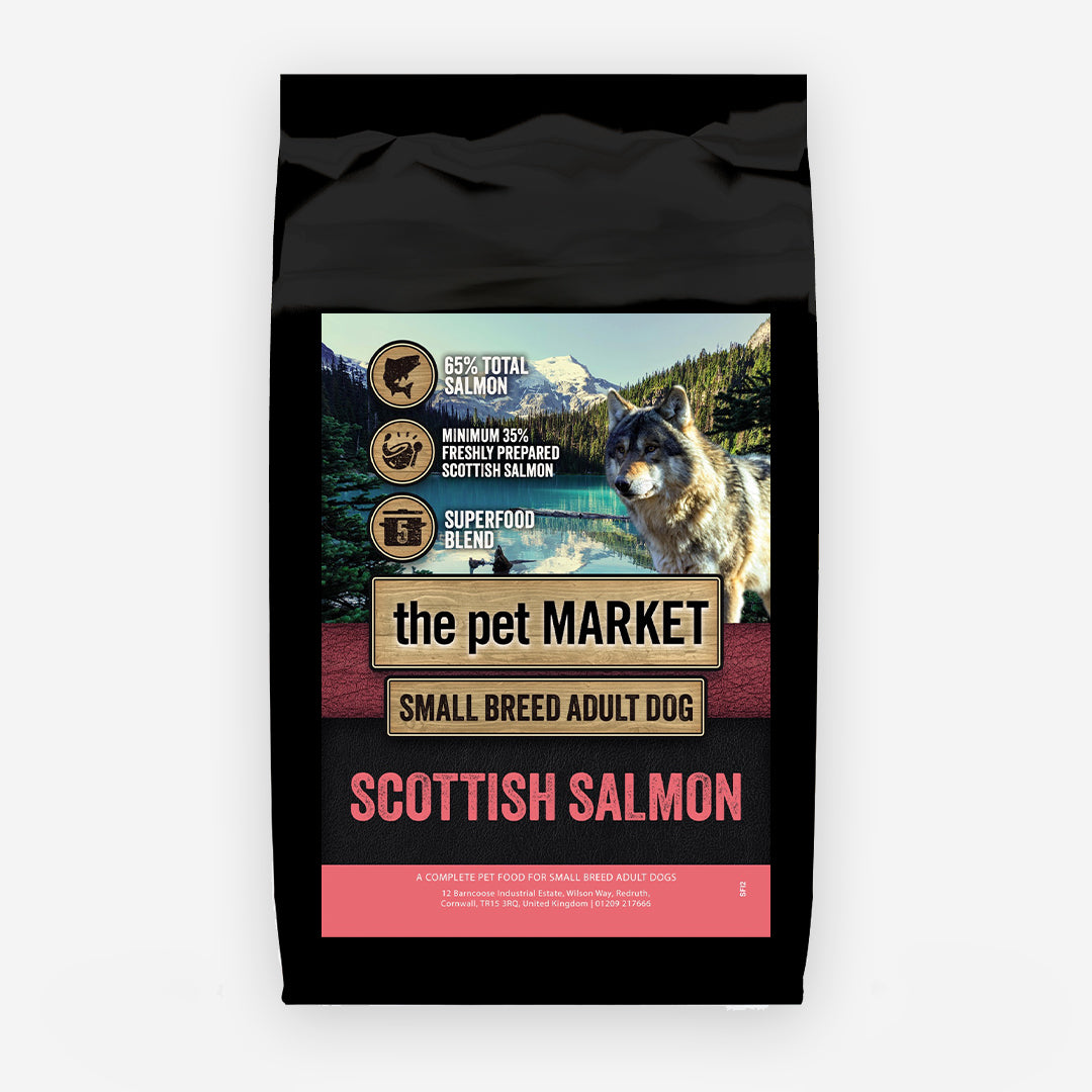 Superfood 65 Small breed Adult Dog Scottish Salmon Dry Complete kibble the Pet MARKET