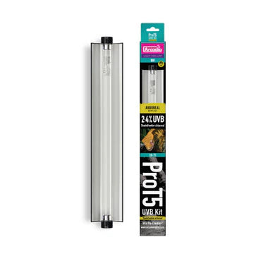 Arcadia Pro T5 UVB Kit, ShadeDweller Arboreal, 2.4 percent UV-B, 8 Watt Reptile - Accessories Pet Market