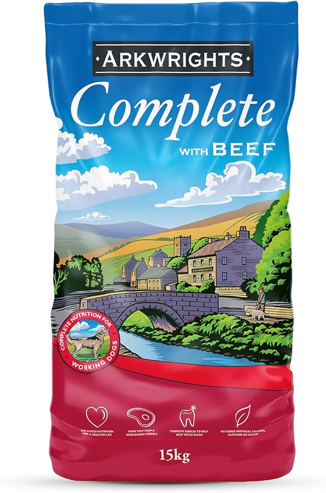 Arkwrights Complete With Beef 15kg DOG - FOOD Arkwrights