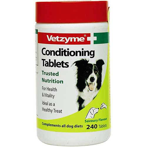 Vetzyme Conditioning Tablets Dogs Vetzyme 240 Tablets