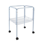 White Bird Cage stand w/wheels the Pet MARKET