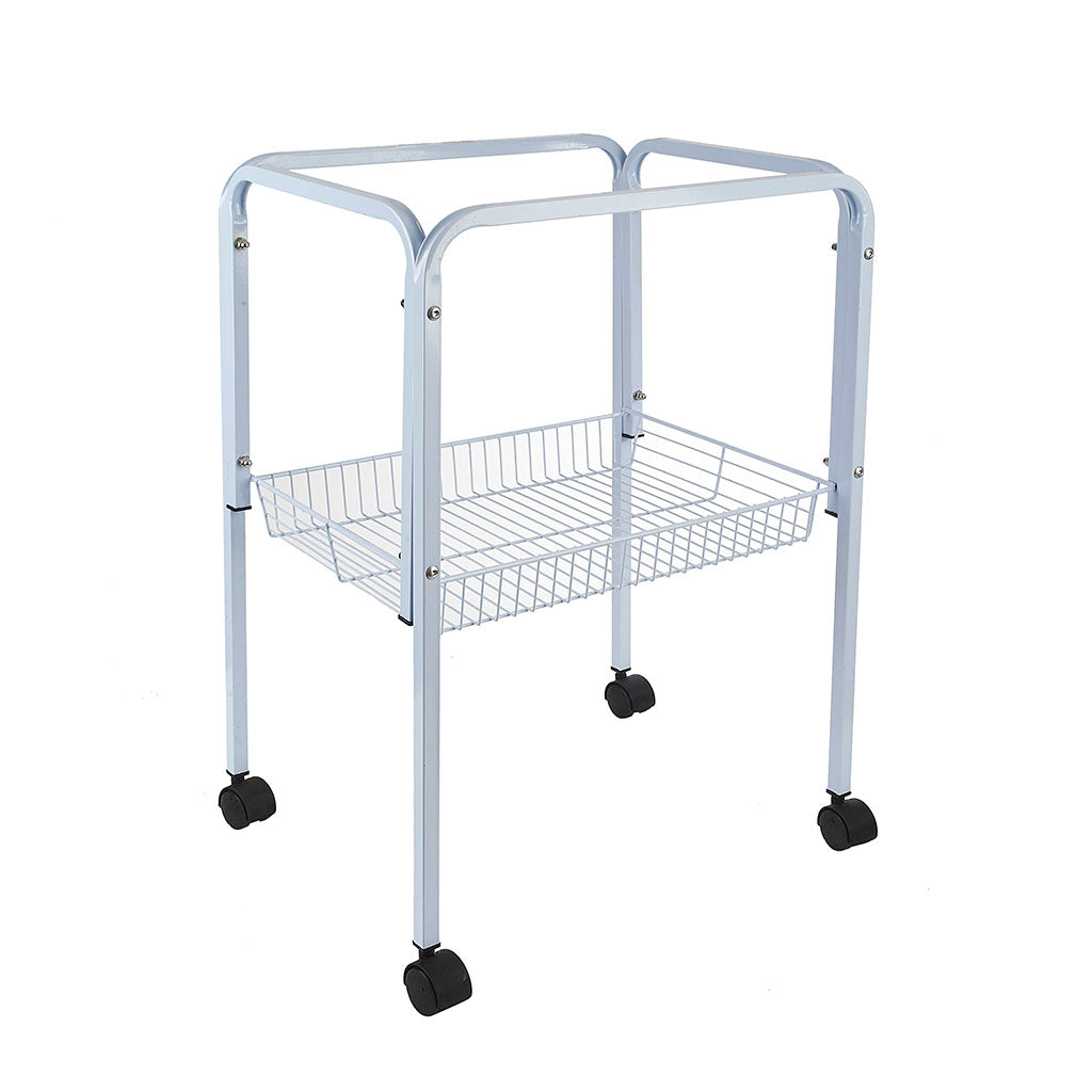 White Bird Cage stand w/wheels the Pet MARKET