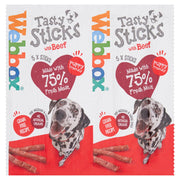 Webbox 5 Tasty Sticks 55g Webbox Beef