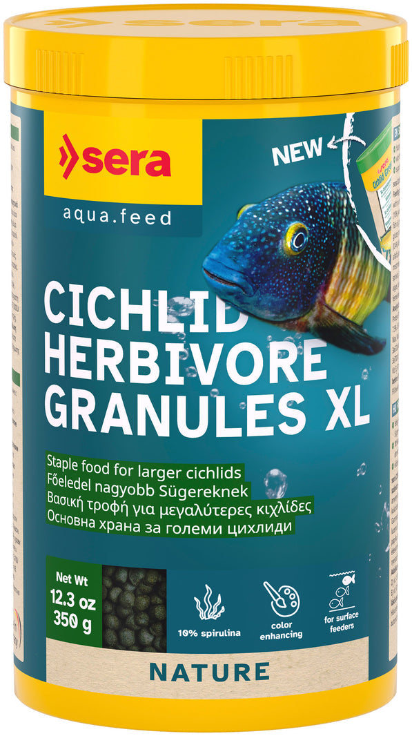 sera Cichlid Herbivore Granules XL 1,000ml (350g) FISH - FOOD SERA