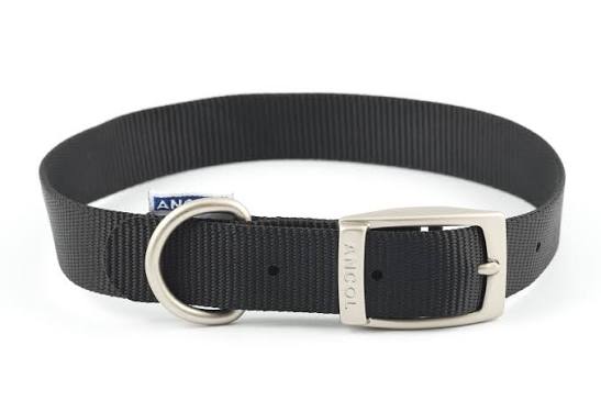 VIVA COLLAR Dog accessories Ancol Black 20-26cm Size 1