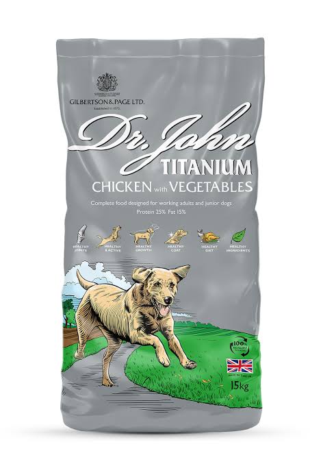 Dr John Titanium Chicken & Veg, 15kg DOG - FOOD DR JOHN