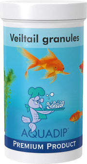 Aquadip veiltail fish granules by the Pet MARKET, small fish food pellets for veiltail aquarium fish.