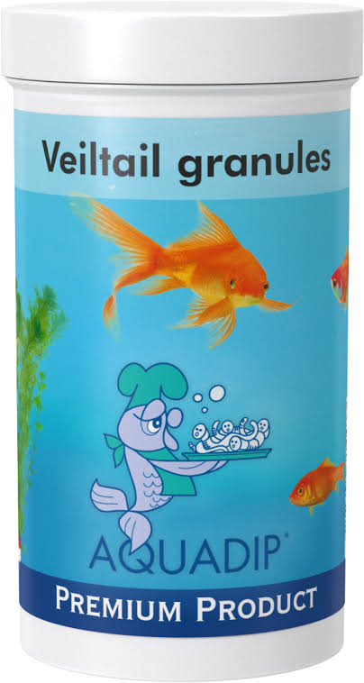 Aquadip veiltail fish granules by the Pet MARKET, small fish food pellets for veiltail aquarium fish.