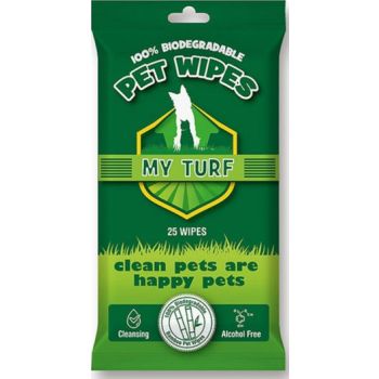 My Turf 100% Biodegradable Bamboo Pet Wipes (25 sheets per pack)