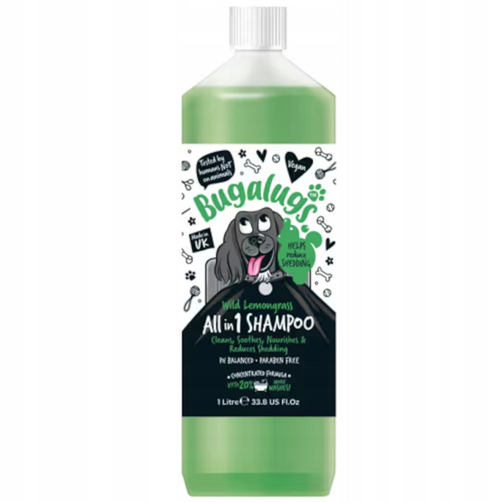 Bugalugs All In 1 Dog Shampoo Grooming Bugalugs I litre