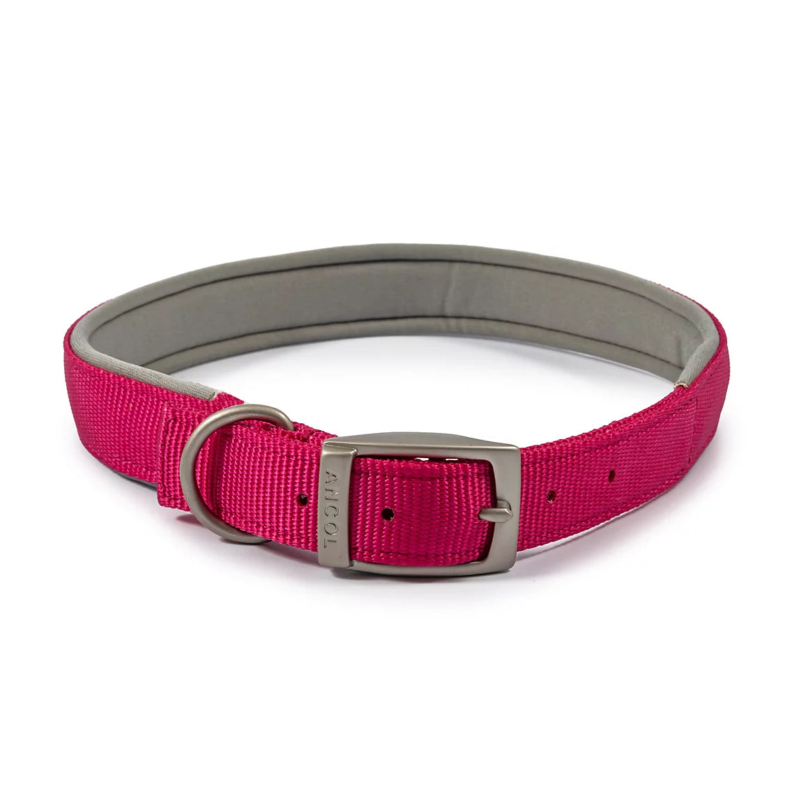 PADDED VIVA COLLAR Dog accessories Ancol Pink 35-43cm size 4
