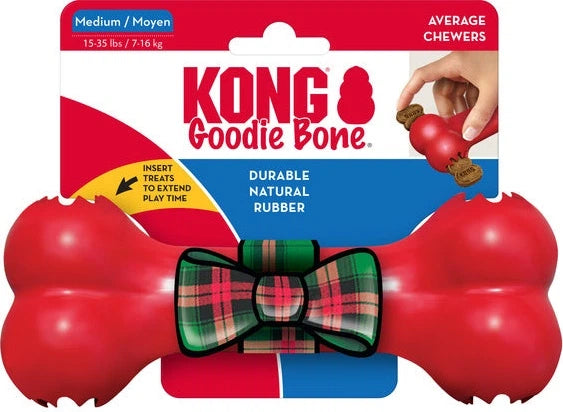 KONG Holiday 2025 Goodie Bone Medium SEASONAL KONG