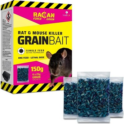 Rat & Mouse Killer Grain Bait 150g Pk6 Pet Market