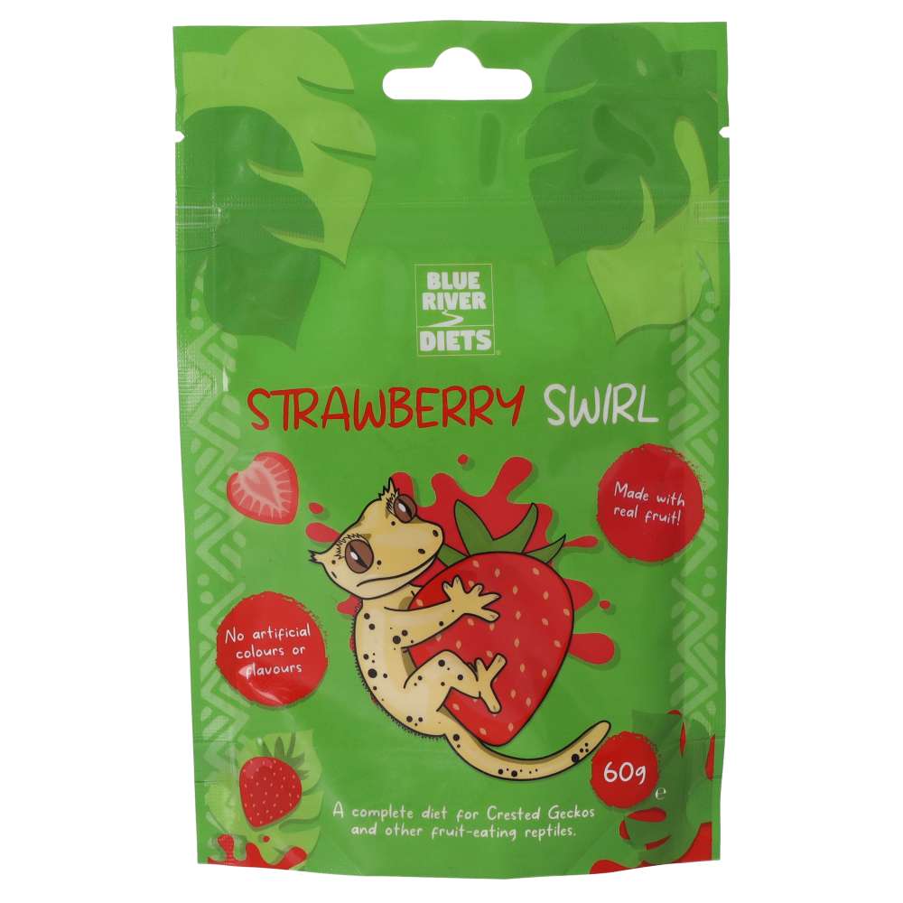 Blue River Strawberry Swirl Gecko Diet 60g Pet Market