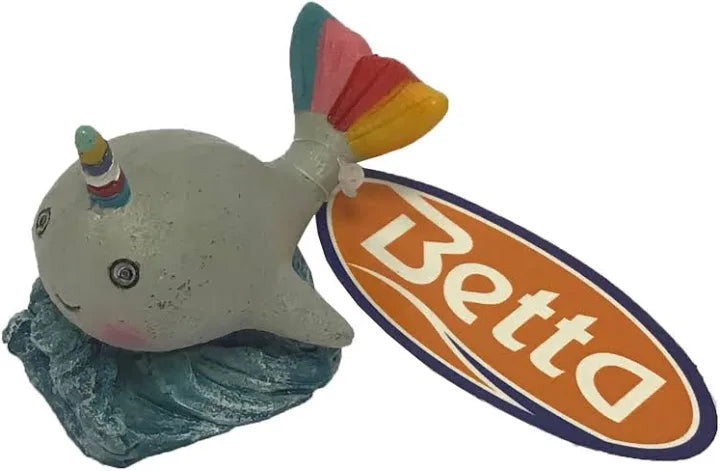 Betta Kids Narwhal Fish Ornament Pet Market