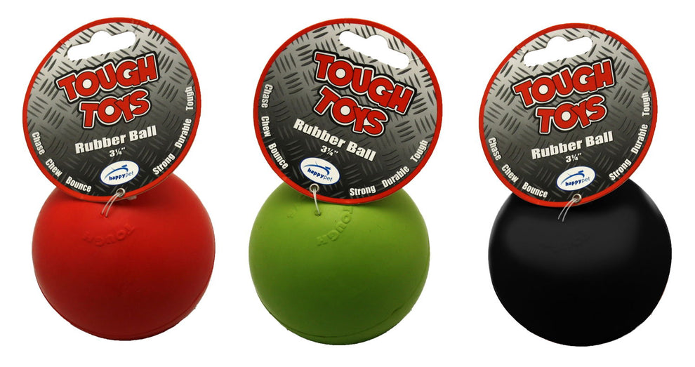 Happy Pet 'tough Toy' Rubber Ball 6cm (2.5") Pet Market
