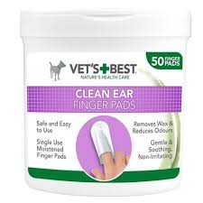 Vets best clean Ear Finger Pads Vets + Best
