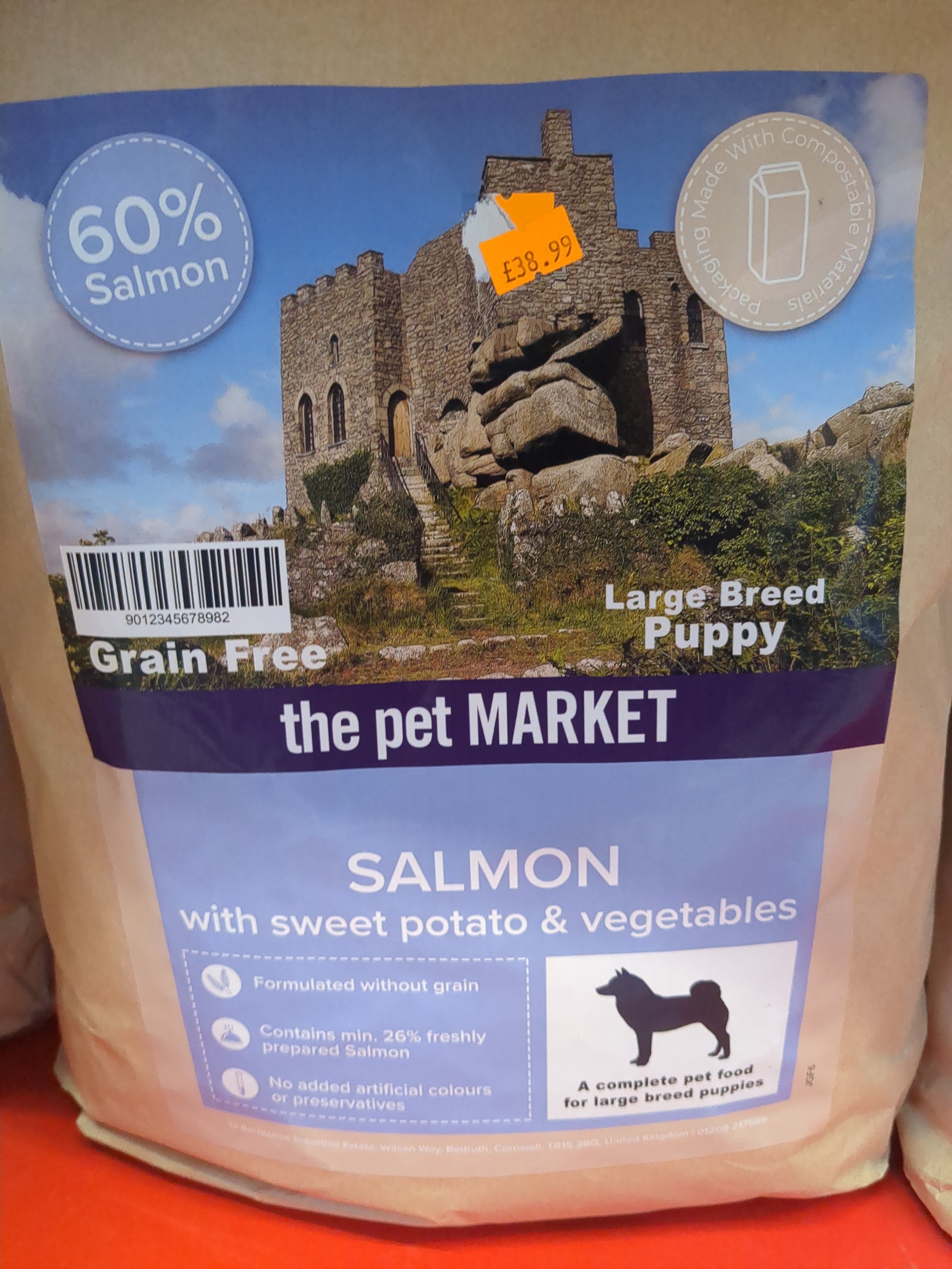 Grain-free - Salmon With Sweet Potato & Veg - Large Breed Puppy PetMarket