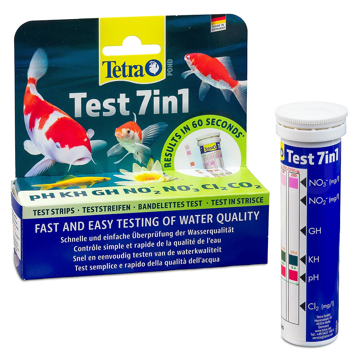 Tetra Pond 7 in 1 Test Kit Quick Test Strips Pet Market