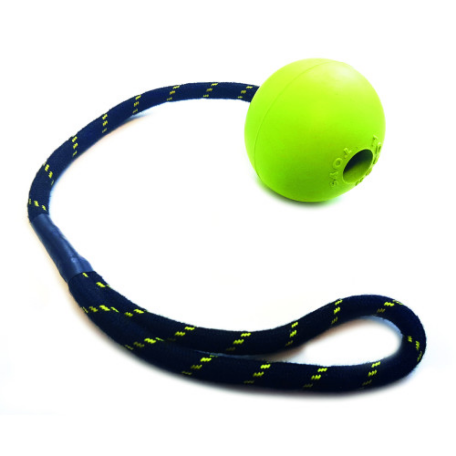 Tough Toy Large Rope Ball 2.5" Floater Colours Vary Pet Market