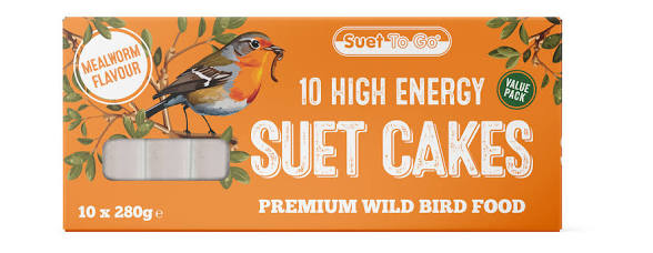 Suet To Go High Energy Mealworm Suet Cakes - 10 Pack Value, 10pk Bird - Food Pet Market