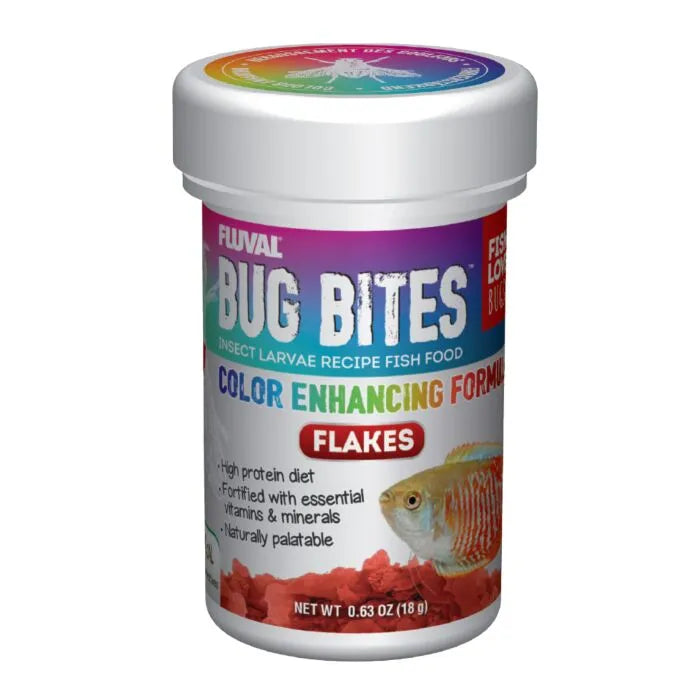 Fluval Bug Bites Colour Enhancing Flake 18g Pet Market