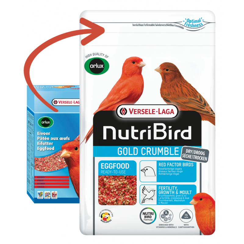 Versele Laga - Orlux - Egg Food Dry Red - 1kg Pet Market