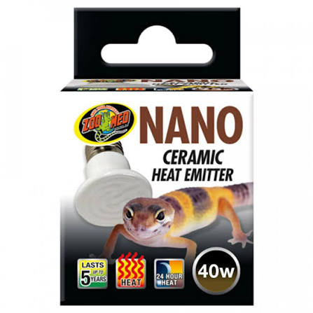Zoo Med Nano Ceramic Heat Emitter 40w Reptile - Accessories Pet Market