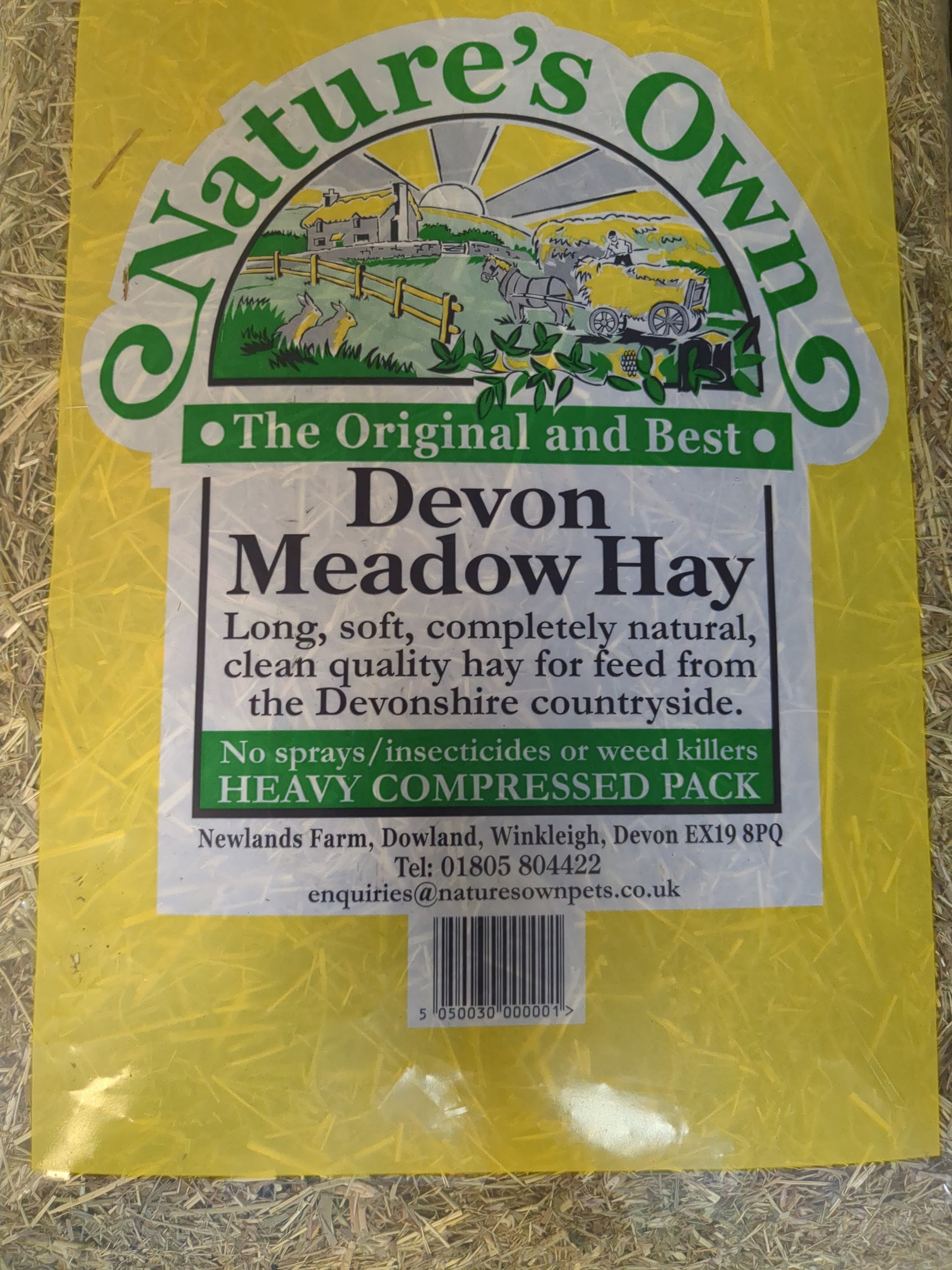 Devon Meadow Hay Medium Small Mammal - Food Natures Own