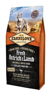 Carnilove Fresh Ostrich & Lamb Small Breed 6Kg DOG - Food Carnilove