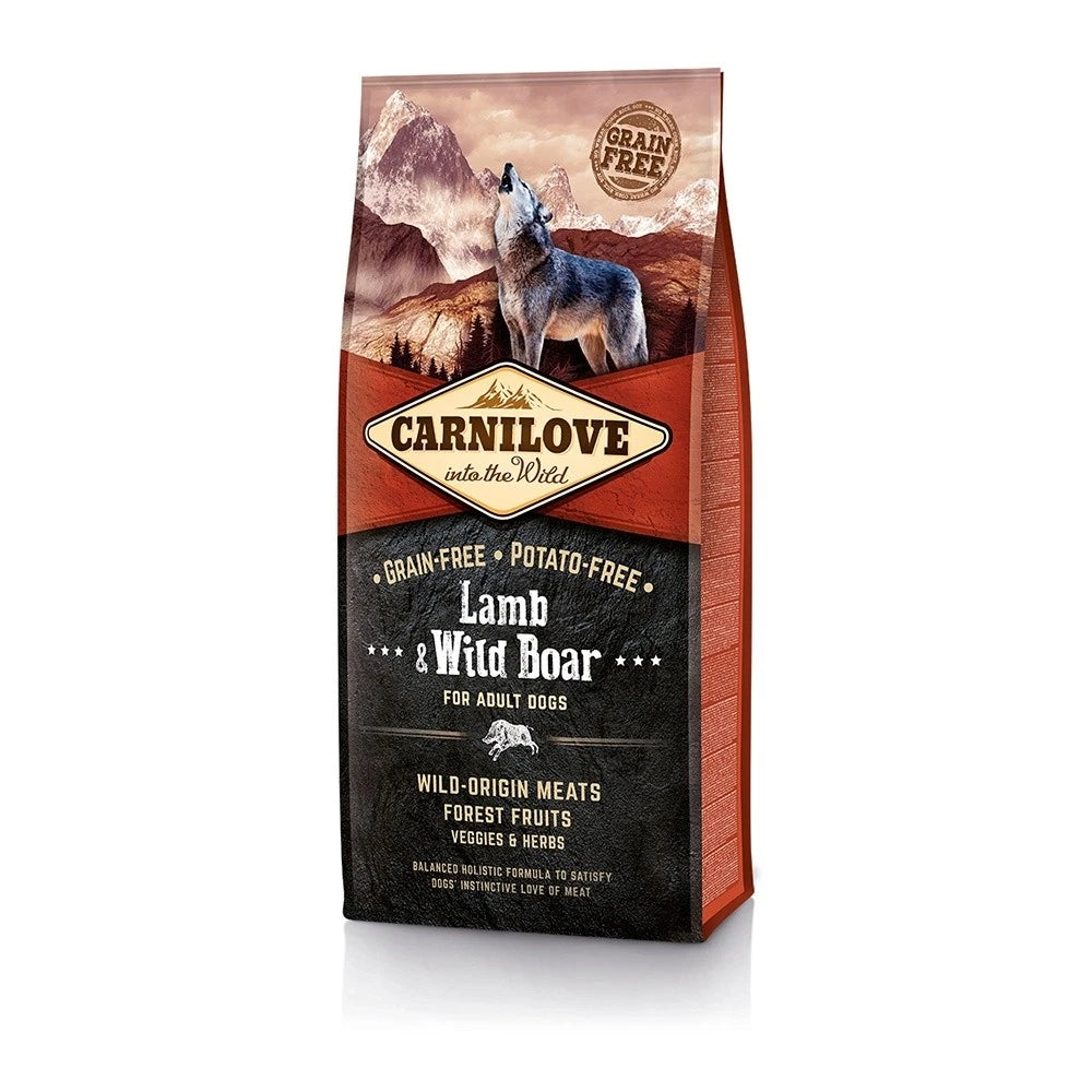Carnilove Adult Dog Food 12KG - Lamb & Wild Boar DOG - Food Carnilove