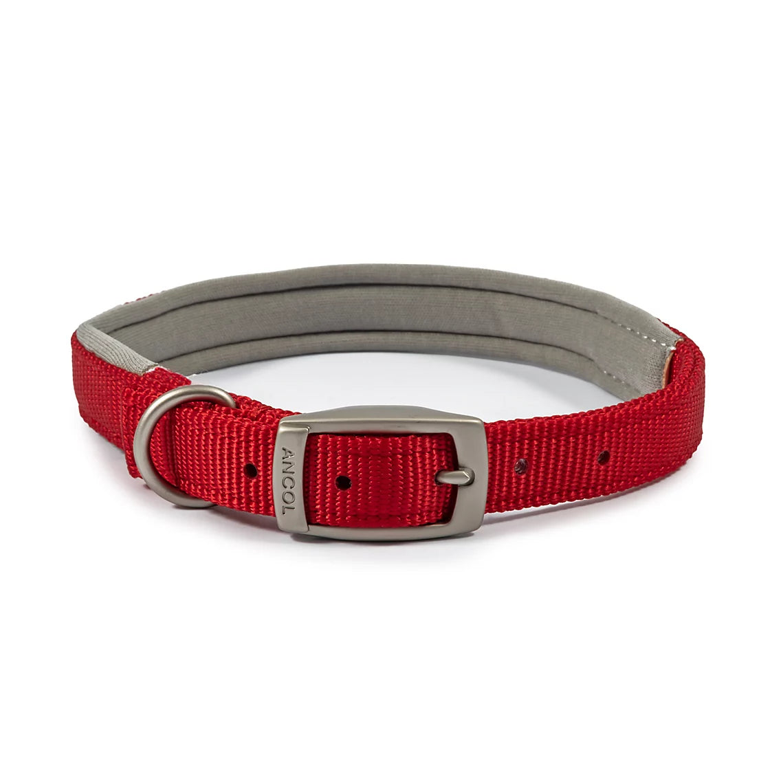 PADDED VIVA COLLAR Dog accessories Ancol Red 35-43cm size 4
