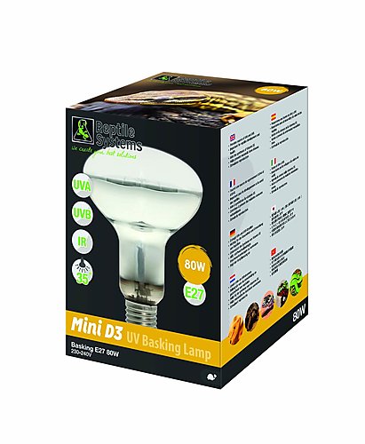 RS D3 UV Basking Lamp Mini 80w Reptile - Accessories Pet Market