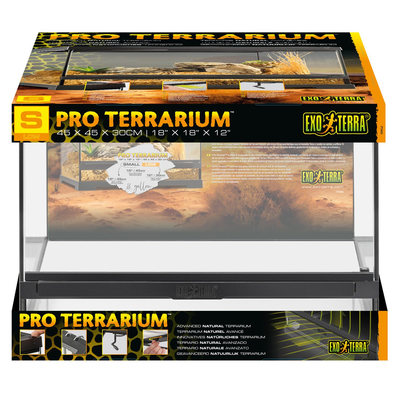 ET Pro Terrarium 45x45x30cm PT4403 Pet Market