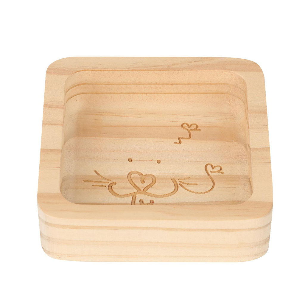 Large Sky Square Bowl for small animals, featuring a sturdy design ideal for feeding pets.