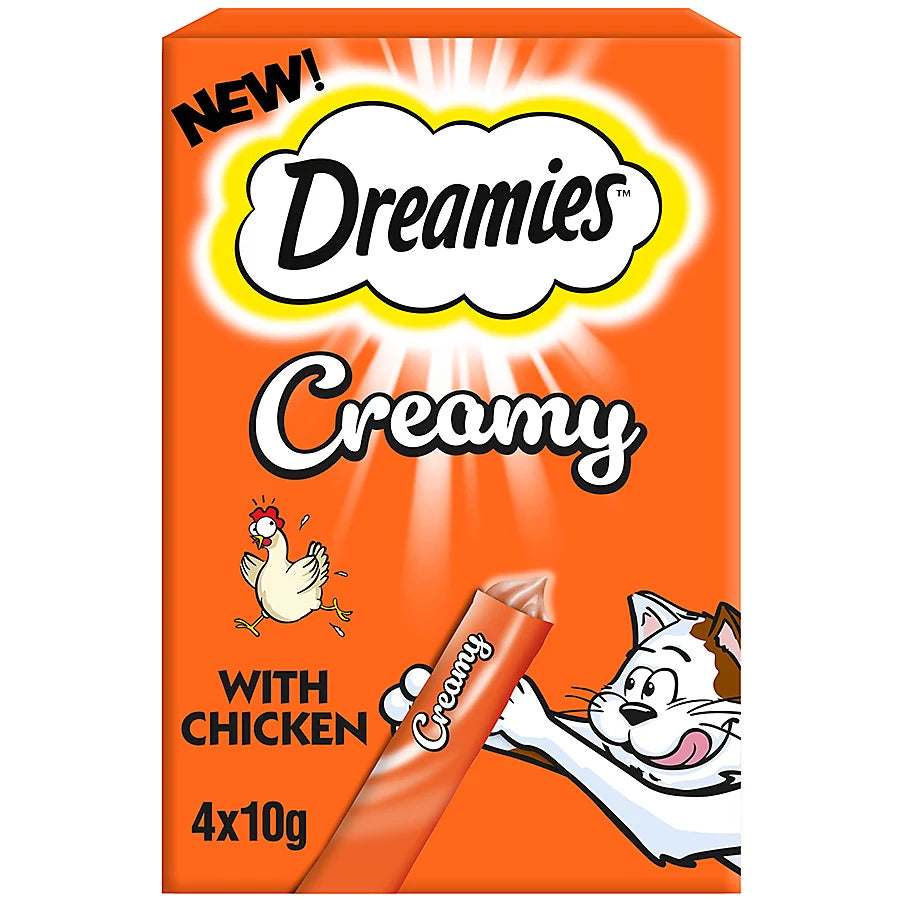 40g Dreamies Creamy Cat Treats With Chicken Pet Market