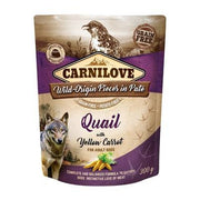 CARNILOVE Dog Pouch Quail & Yellow carrot - wet dog food - 300g Pet Market