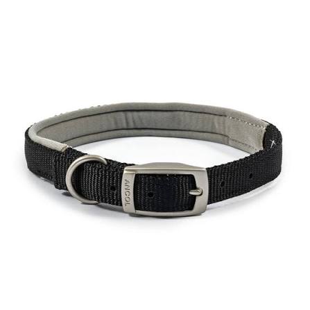 PADDED VIVA COLLAR Dog accessories Ancol Black 35-43cm size 4
